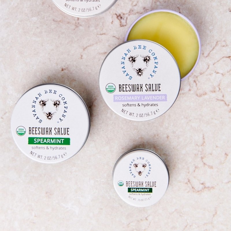 Savannah Bee Company Original Beeswax Salve - Deep Moisturizer Hand Salve - Rosemary Lavender - 2 Oz