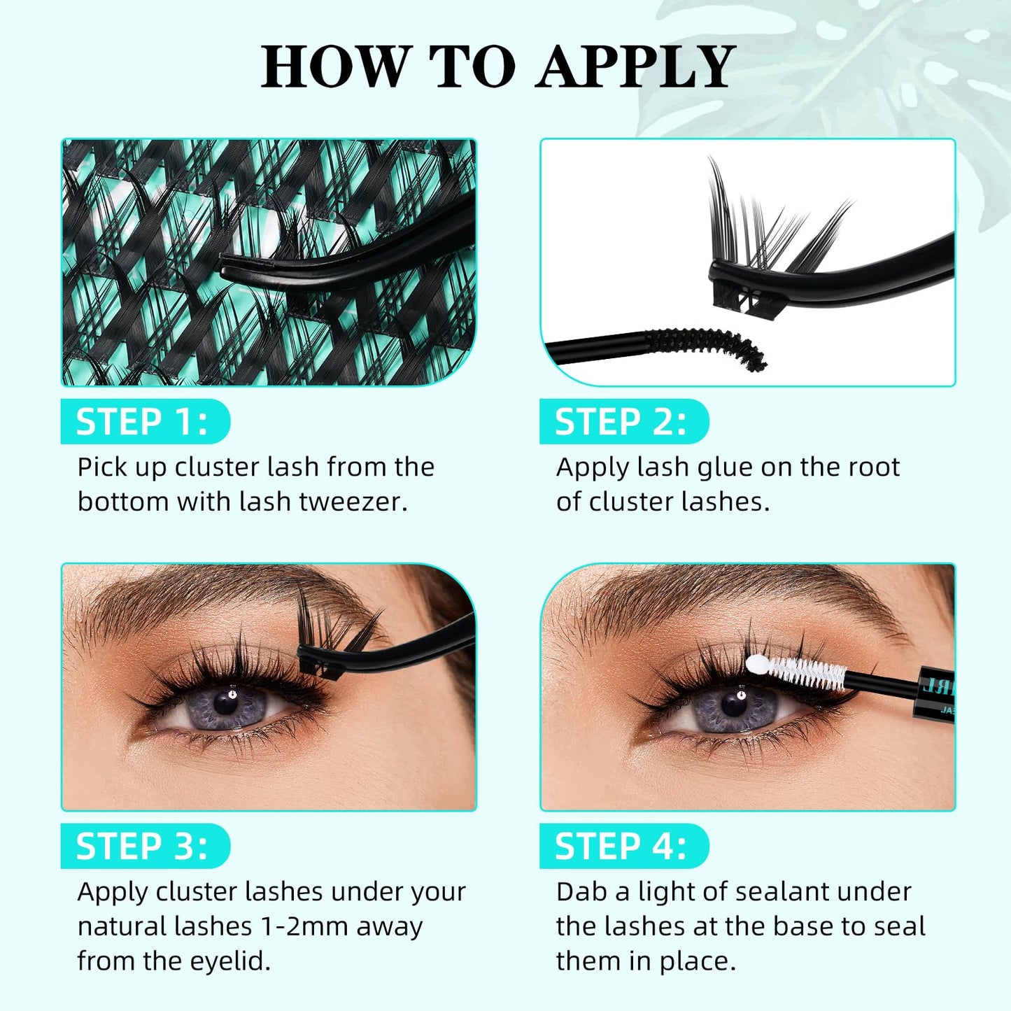 Lash Clusters Manga 168Pcs Eyelash Cluster Wet Look Ultra-Thin Invisible Lash Band Eyelashes Extensions Spiky Anime Wide Span Lashes(Kitten,C-10mm)