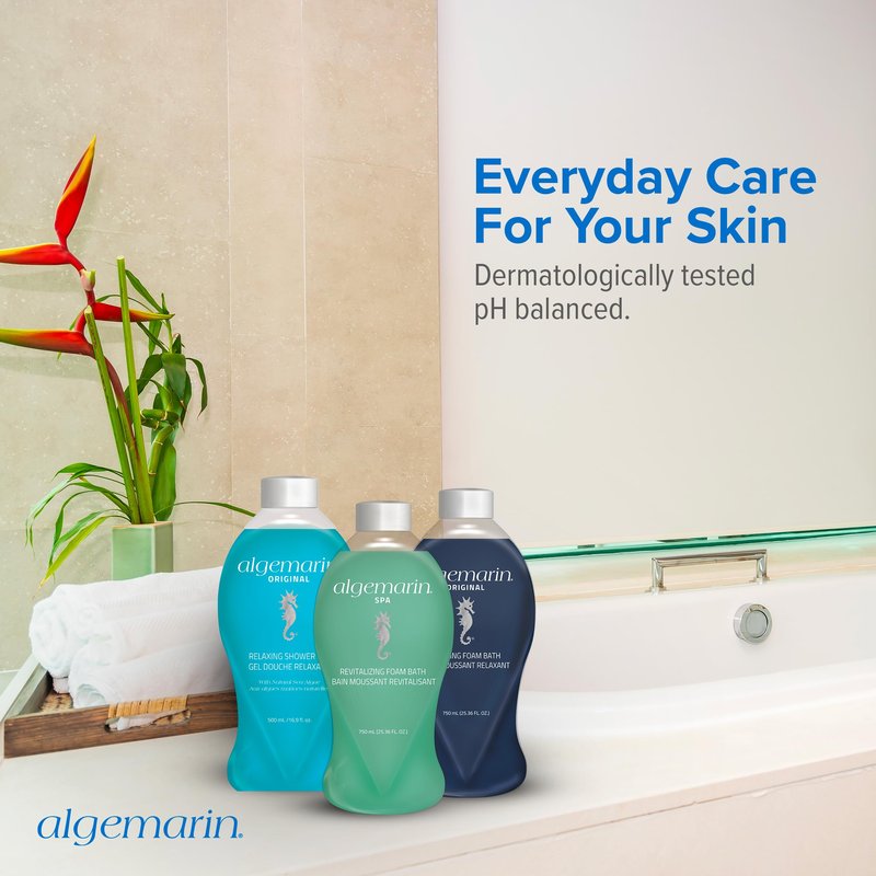 Algemarin Original Scent Foam Bath – European Sea Aromatherapy (1-Pack, 500 ml)