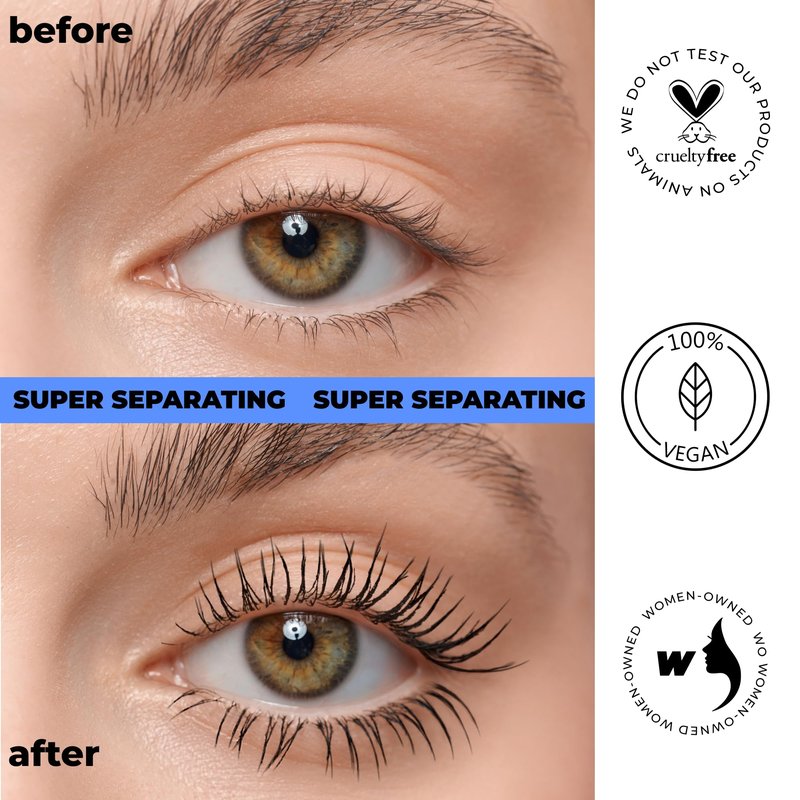 LAMEL Cult Volume & Define Mascara – Volumizing & Curling, Smudge-Proof, Flake-Free, Deep Black Pigment Mascara - 404