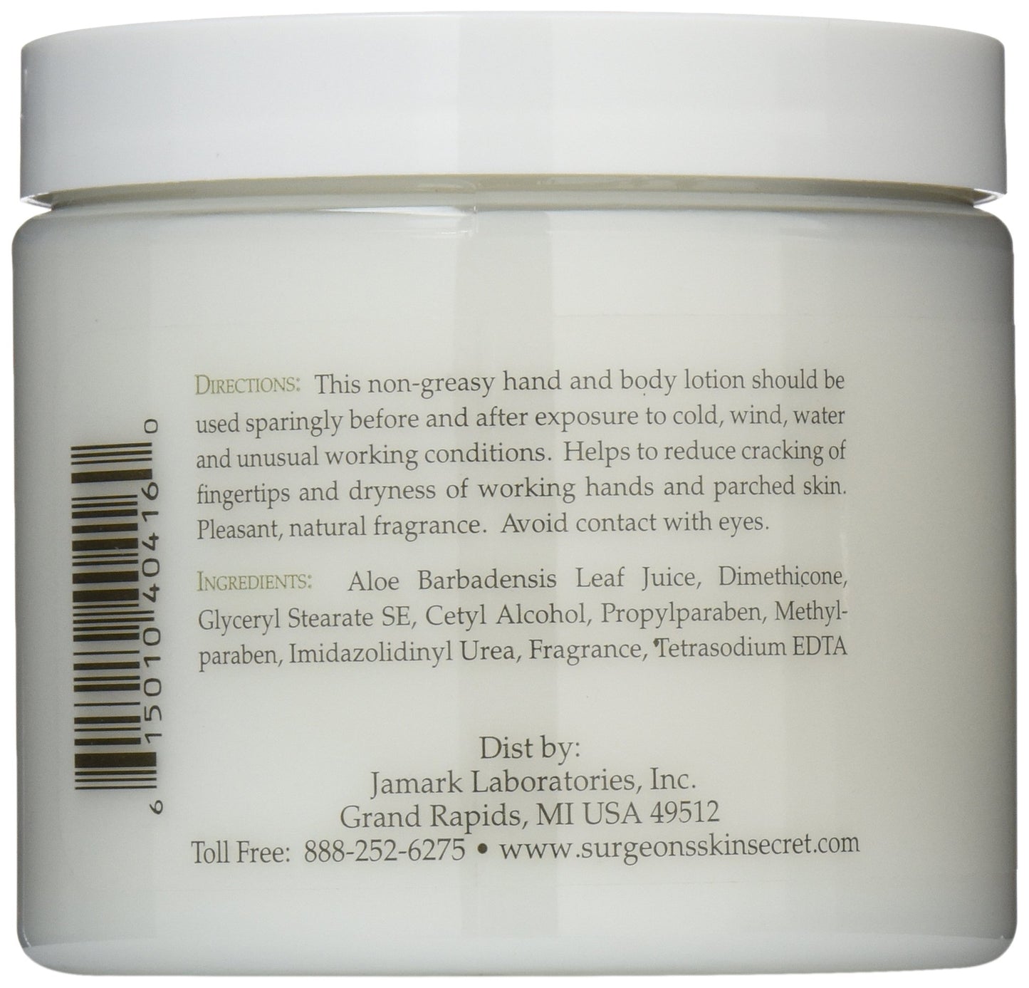 Surgeon's Skin Secret Moisturizing Lotion With 60% Aloe 16fl.oz.