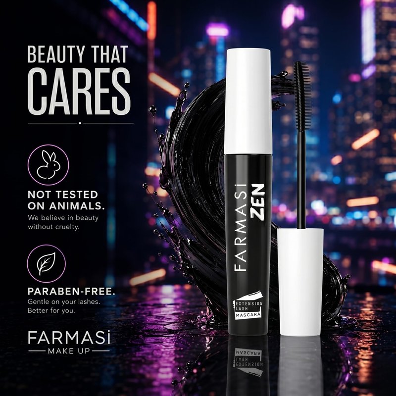 FARMASi 2 PACK Zen Extension Lash Mascara, Lengthening & Volumizing Effect, Clump-Free Definition, Smudge-Free Wear, Silicone Brush for Separated Fuller-Looking Lashes, Blackest Black