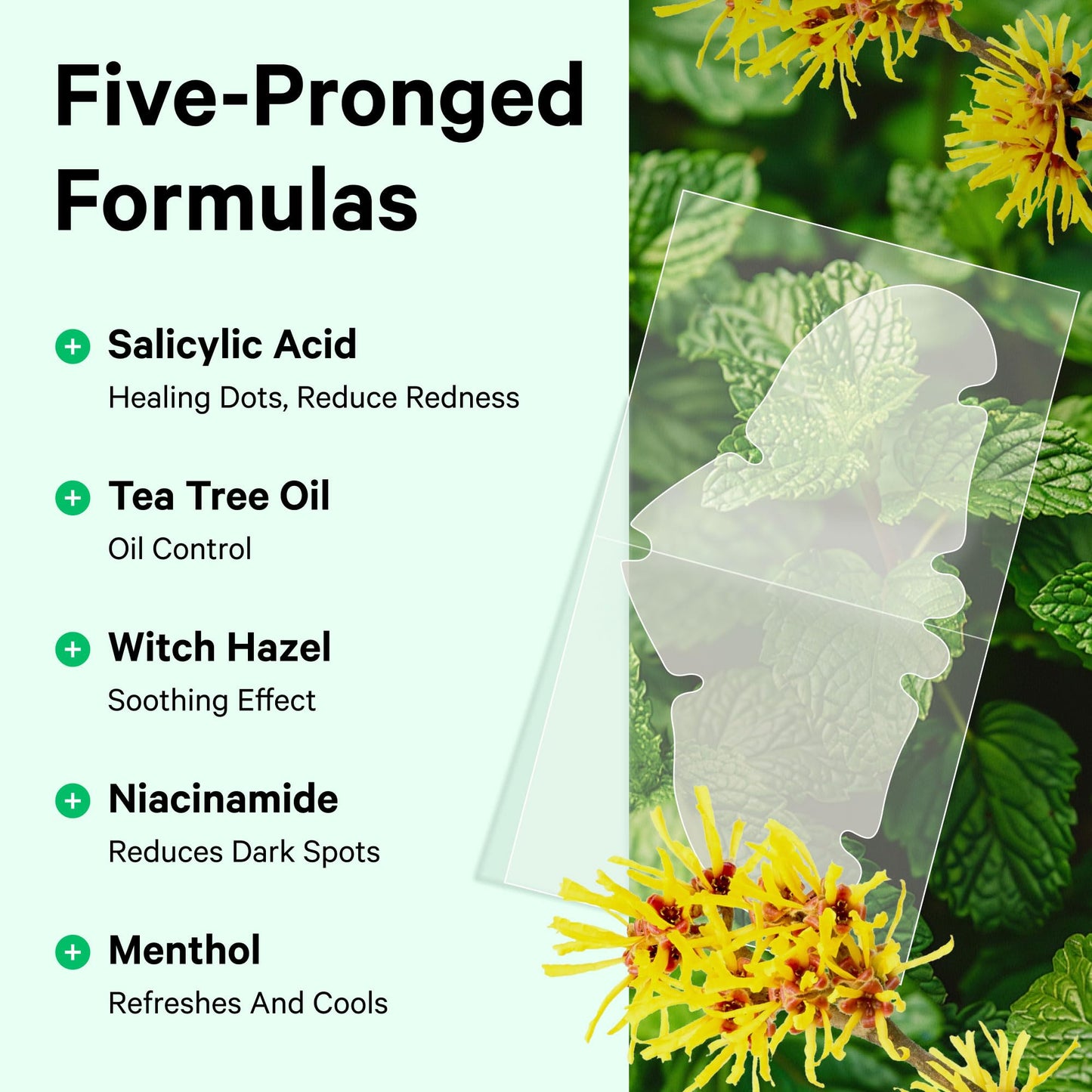 Sosky Hydrocolloid Pimple & Pore Patches for Nose, Absorb Oil Overnight, Target Pimples, Zits and Pores, FSA Eligible Acne Patches, Clear Skin, 14 Count