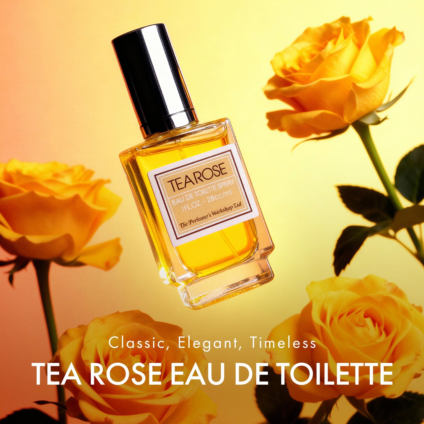 Tea Rose by Perfumers Workshop Eau De Toilette Spray 1 Oz for Women