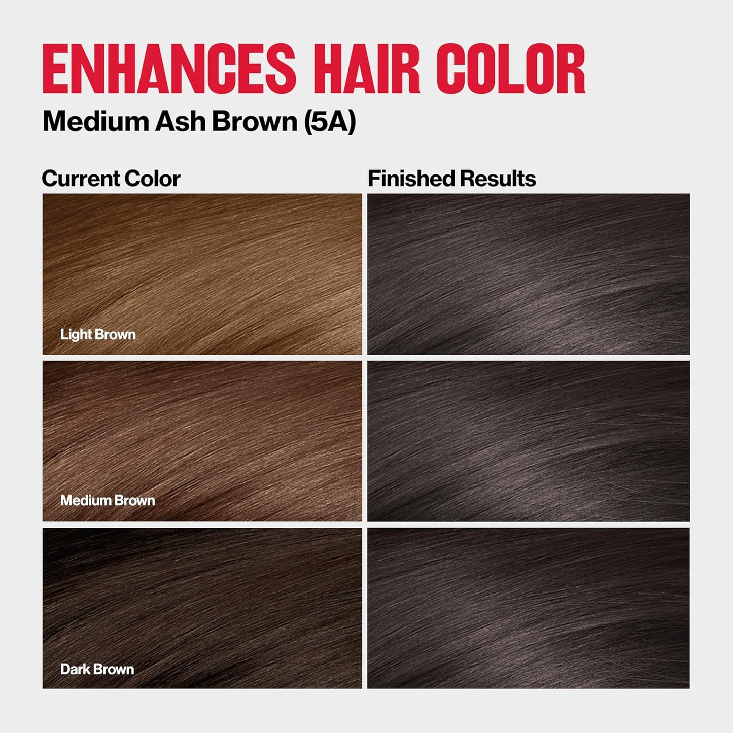 Revlon ColorSilk Demi Permanent Hair Color Kit - 5A Medium Ash Brown | Leave-In Scalp Serum, 4.5 fl oz