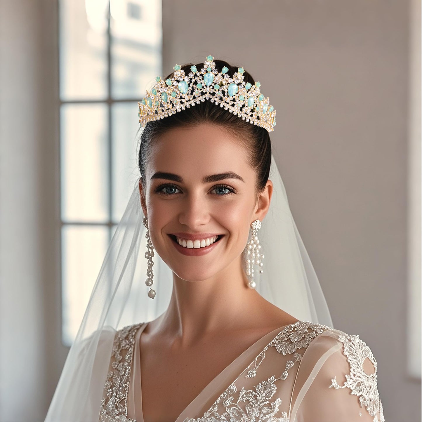 Kamirola - Queen Crown and Tiara Princess Crown for Women and Girls Crystal Headbands for Bridal, Wedding Gothic Halloween Costumes for Women Prom Christmas Halloween Birthday Prom Pageant