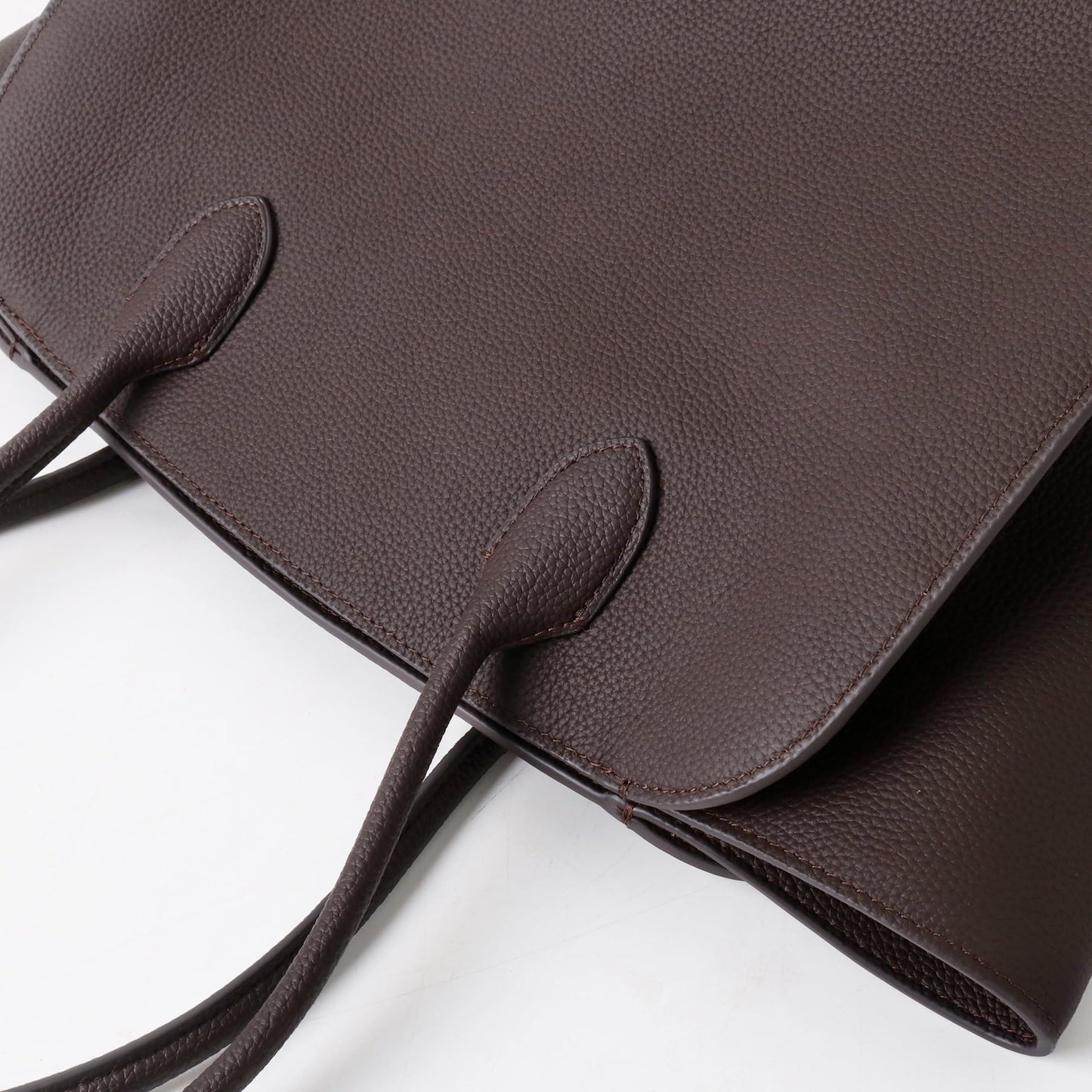 Full Grain Leather Handcrafted Tote Bag Large Capacity, for Pets Outdoors, Designer Bag MAR17 NO LOGO Open Top Annual New