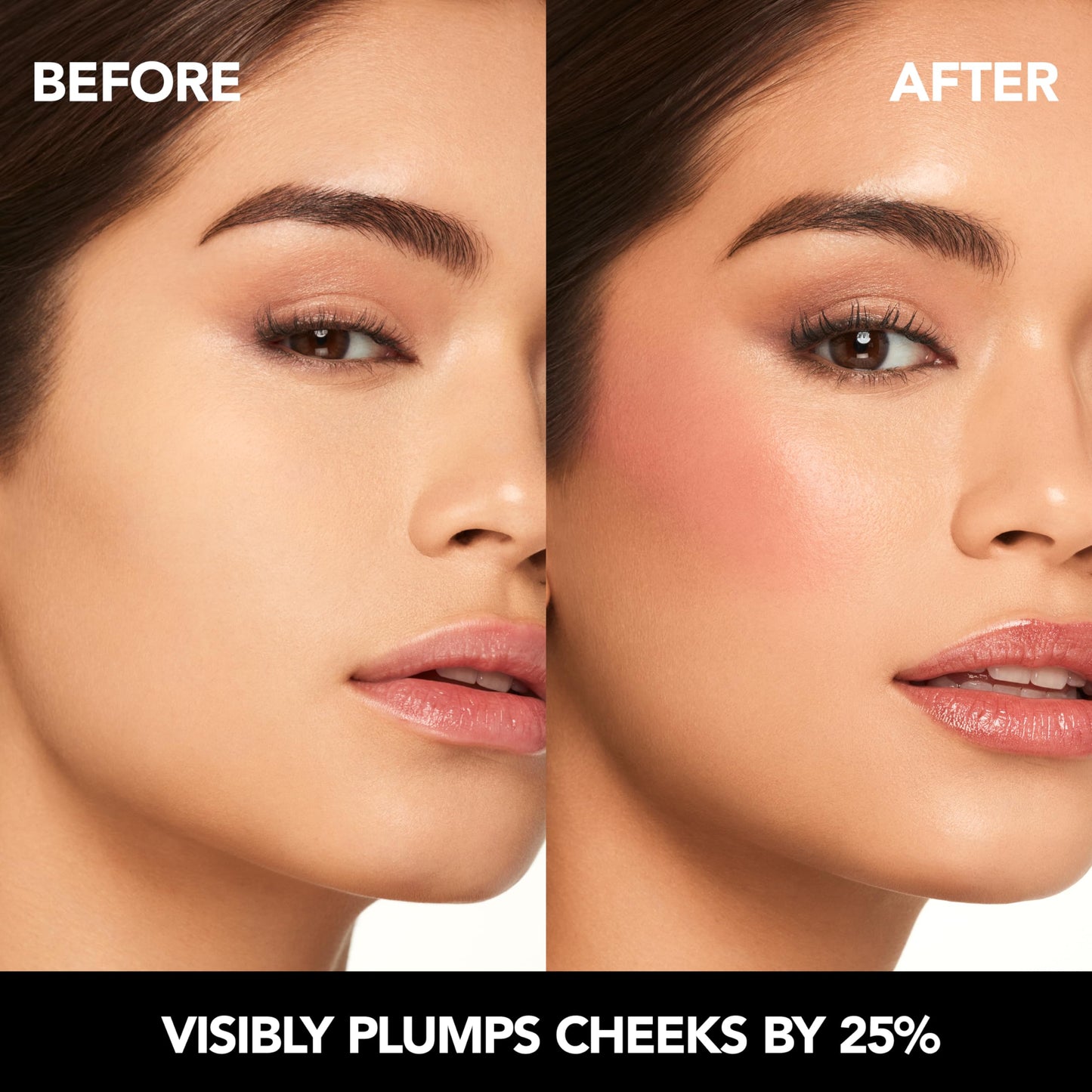 BUXOM Plump Shot Peptide Plumping Blush, Cheeky Dolly