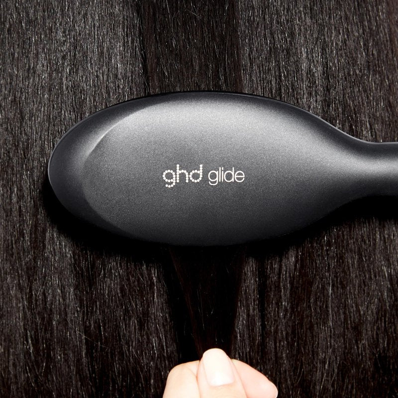 ghd Glide Hot Air Hair Brush (Black) + Rise Volumizing Blow Dryer (Black) Duo ― Hot Brush Hair Straighteners and Curlers for Maximum Lift, Fullness, and Body