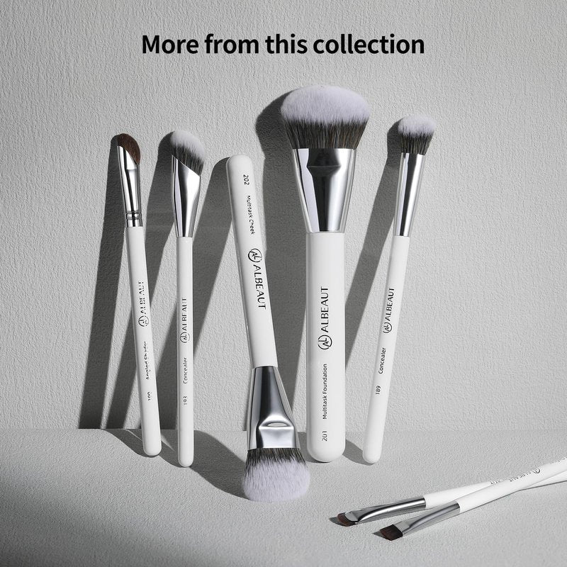 Albeaut Concealer Makeup Brushes 2 PCS Angled Brushes for Liquid, Cream, Stick Concealer Foundation Nose Contour Eyeshadow Blending(193-2pcs)