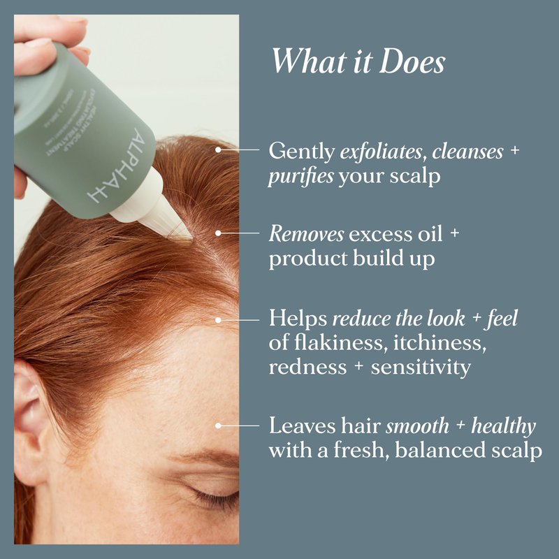 Alpha-H Healthy Scalp Exfoliating Treatment 100ml – Pre-Wash Salicylic Acid Scalp Exfoliant for Flakes, Oil & Product Buildup – Shine & Volume Boost