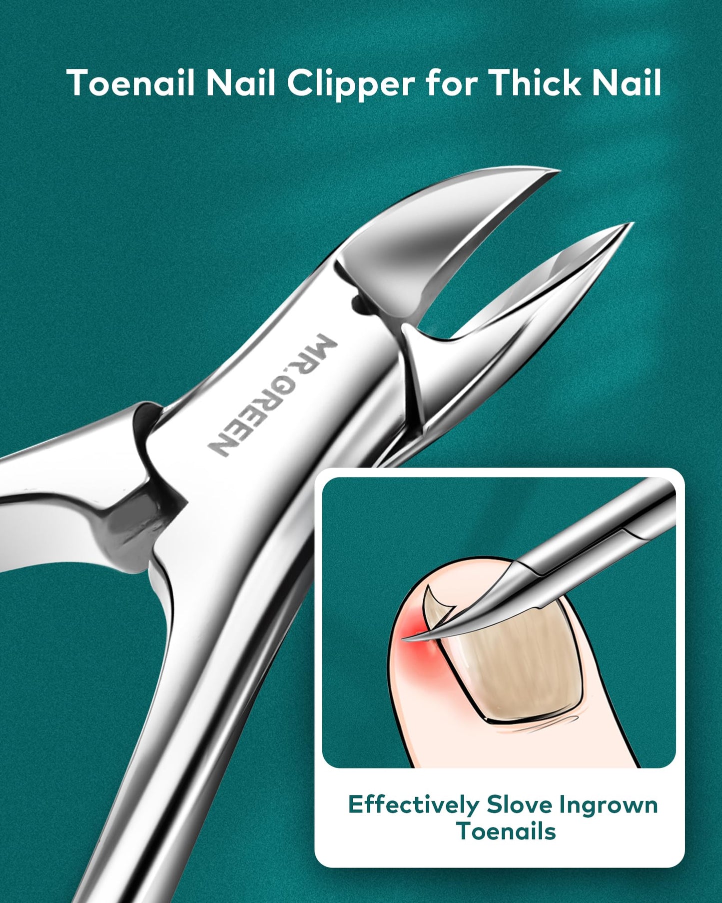 7Pcs Manicure Set, Pedicure Sets, Nail Clipper Sets，Stainless Steel Professional Nail Cutter with Travel Case