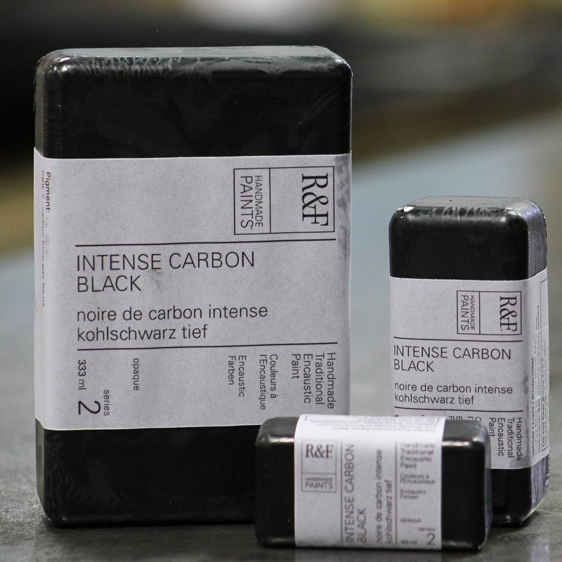 Artist Encaustic Paint - Intense Carbon Black, 104 ml | High-Quality Wax-Based Paint
