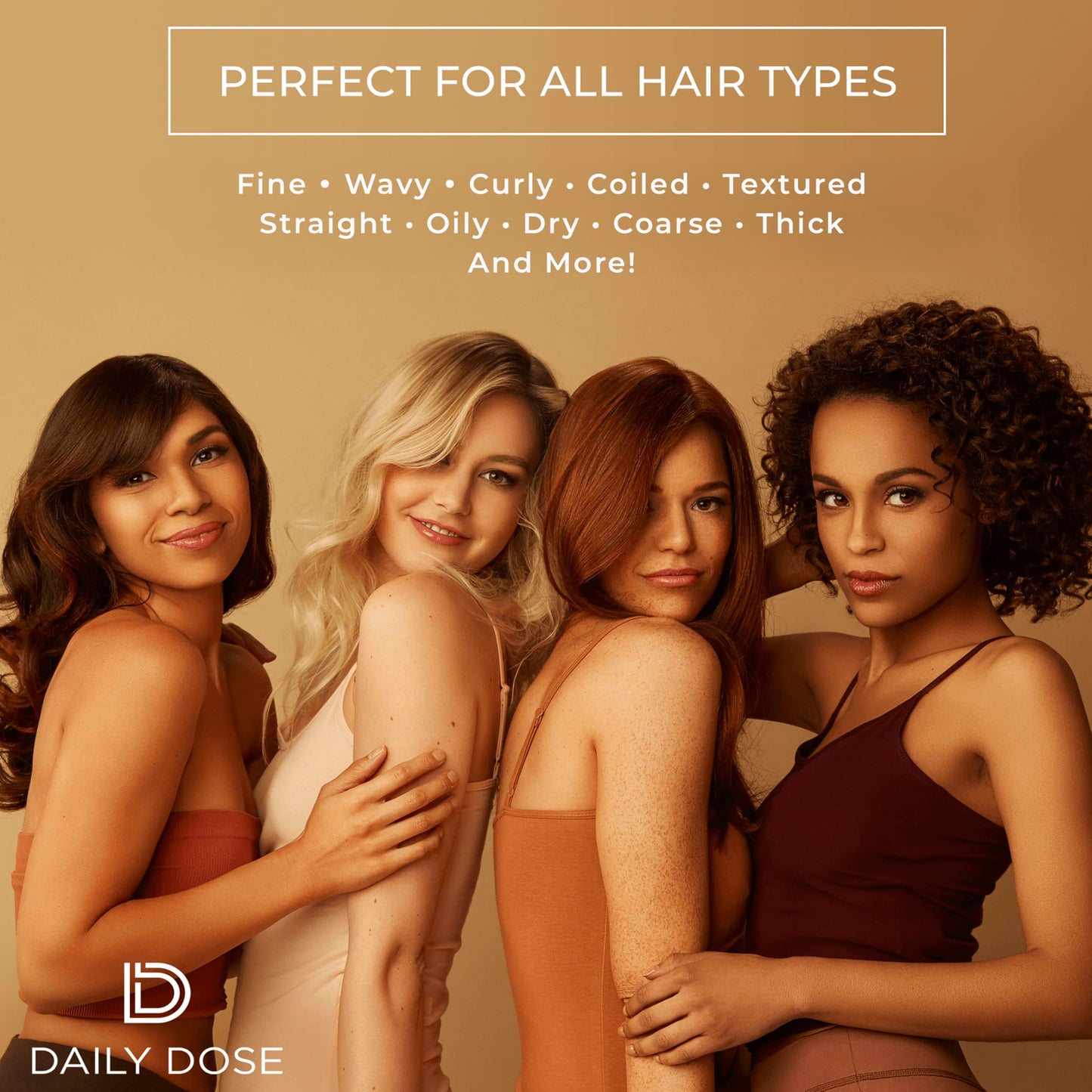 DAILY DOSE Award-Winning Clean Moisture Leave In Conditioner Spray Detangler for Dry, Damaged & Frizzy Hair. Instantly Softens, Smooths & Adds Shine for Kids & Adults. Vegan, Sulfate-Free, Color Safe