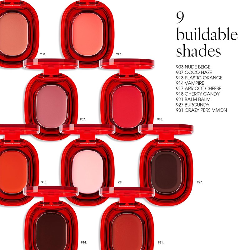 AmeliSeoul PLAT LIPS 927 BURGUNDY, Lip & Cheek, Lightweight, Naturally Dewy+ Glowy Finish, Blendable & Buildable Formula (1.2g, 0.003 oz.)