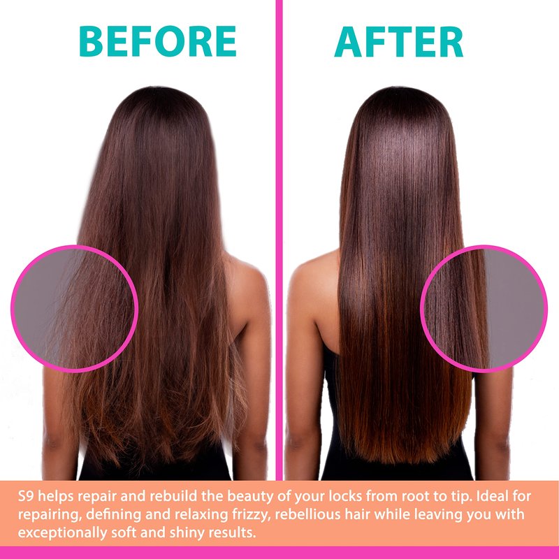 NAPURA S9 Professional Moisturizing Shampoo for Damaged Hair (13.53 fl oz) - Sulfate and Paraben Free - Split End Repair- Color Safe Protein Hair Repair Treatment with Avocado Oil