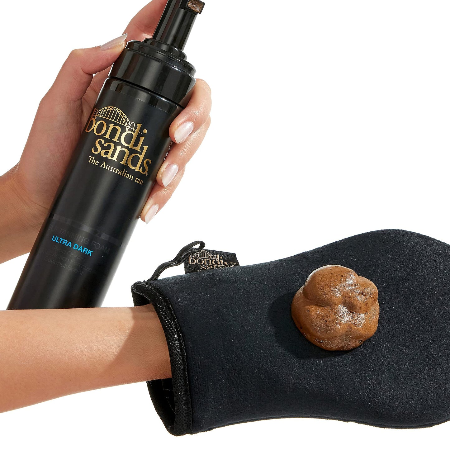 Bondi Sands Ultra Dark Self Tanning Foam + Back Applicator | Includes Lightweight Foam and 1 Back Applicator with 3 Replacement Pads ($38 Value)