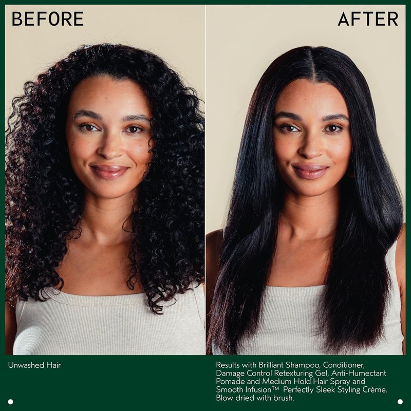 Aveda Smooth Infusion Styling Cream - Heat-Activated Frizz Control for Curly & Coily Hair | Silicone-Free, 97% Naturally Derived