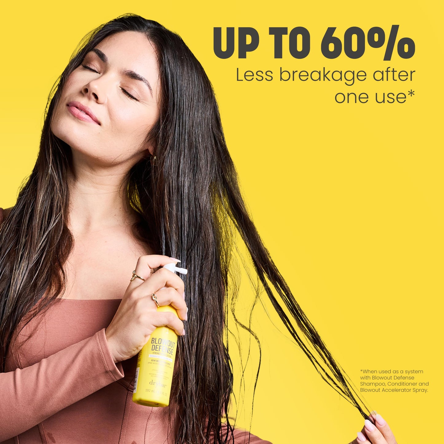 Drybar Blowout Defense Strengthen & Extend Blowout Accelerator Spray, Speeds Drying, Detangles, Reduces Breakage, and Locks in Long-Lasting Blowouts