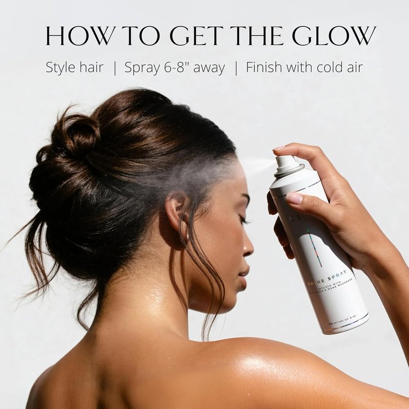 AIIR Shine Spray - Smoothing Gloss Spray for Sleek Hair | Humidity & Frizz Control, 6 oz