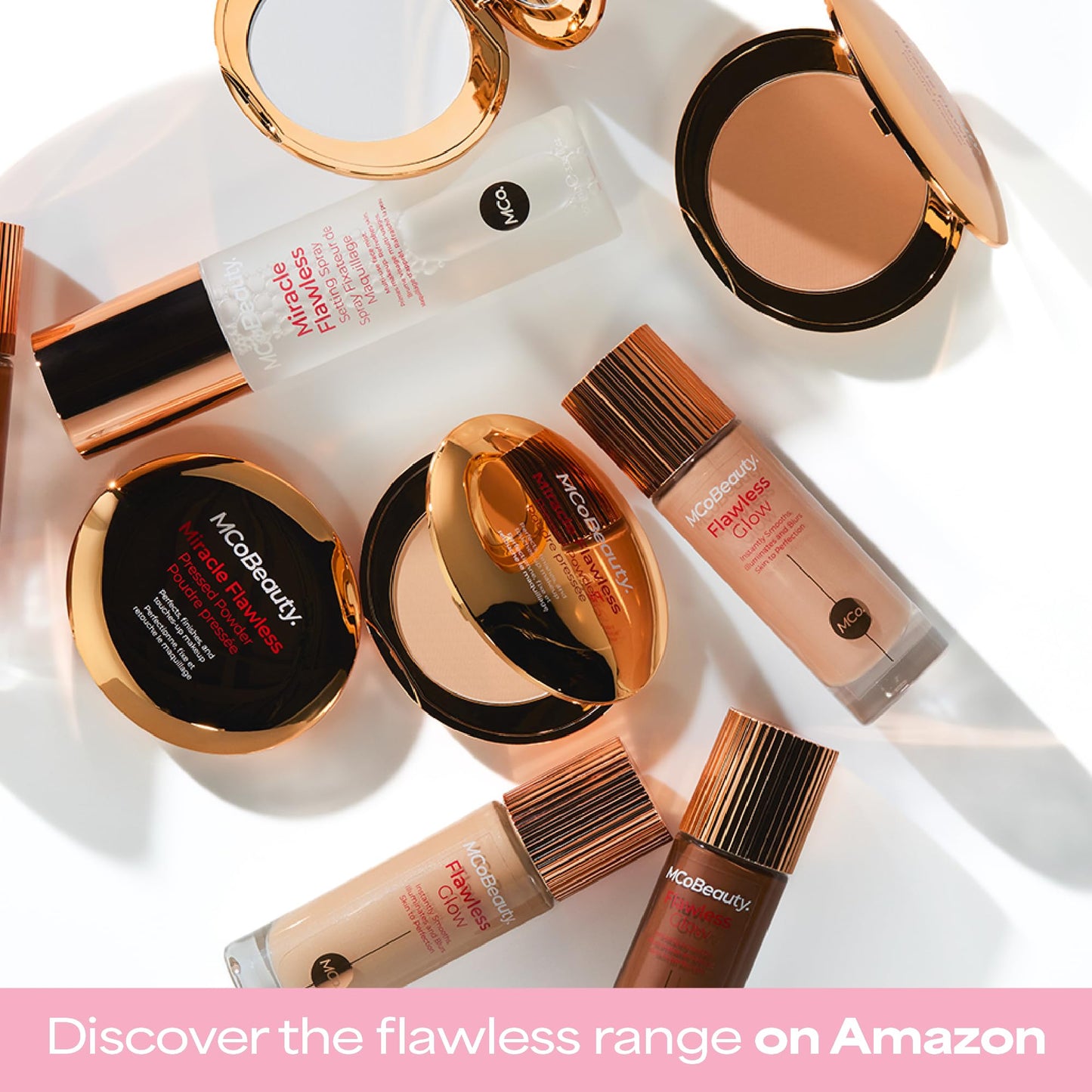 MCoBeauty Flawless Glow Luminous Skin Filter - 3.5 Light Medium - 4-in-1 Primer, Highlighter & Foundation Booster - Dewy Illuminating Tint Face Makeup with Squalane Vitamin E - Vegan & Cruelty Free