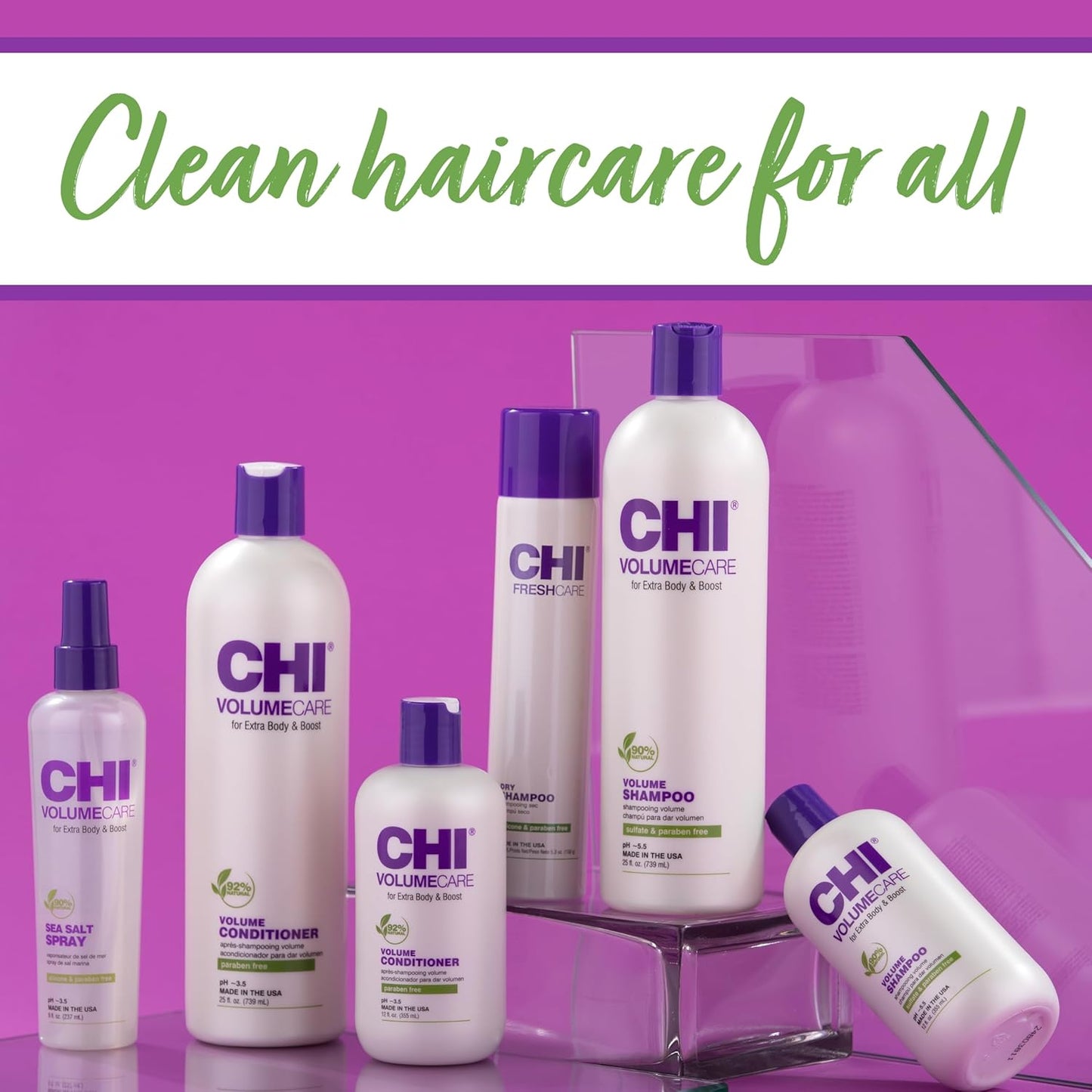 CHI VolumeCare Volumizing Conditioner - Boosts Volume for Thin, Fine Hair | Moisturizing Formula, 12 Oz
