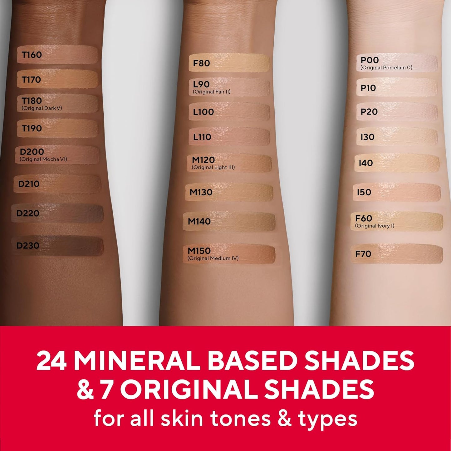 Mirabella Invincible HD Liquid Foundation - Full-Coverage, Moisturizing Makeup for All Skin Types | Dark V