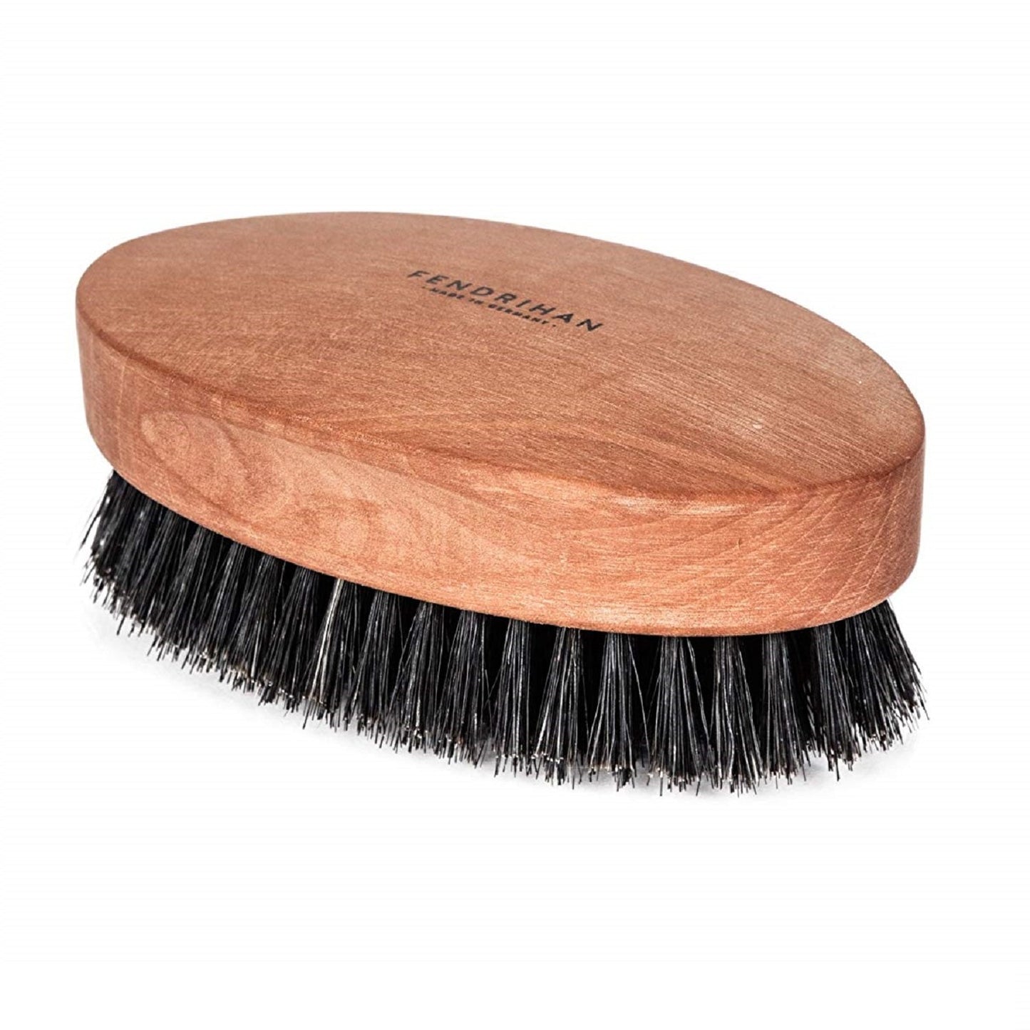 Fendrihan Genuine Boar Bristle and Pear Wood Military Hair Brush, Made in Germany VERY SOFT LIGHT BRISTLE