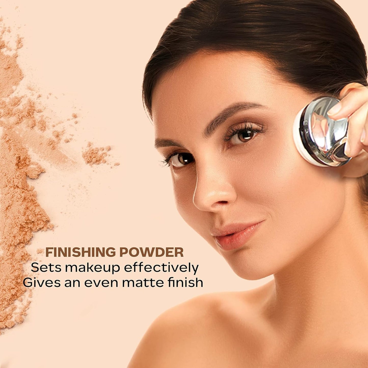 Faces Canada Mineral Loose Powder - Natural Beige 05 | Lightweight Face Powder with Applicator | Controls Shine, Evens Skin Tone & Sets Makeup | Natural Matte Finish | 0.25 Oz (7g)