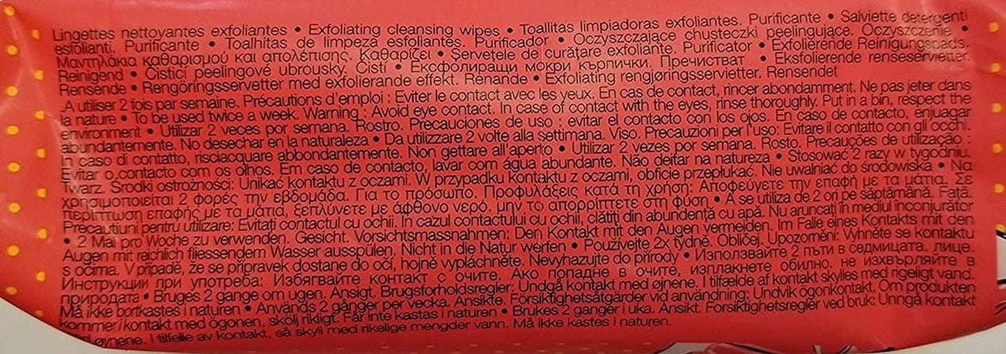SEPHORA COLLECTION GRAPEFRUIT EXFOLIATING WIPES-25WIPES