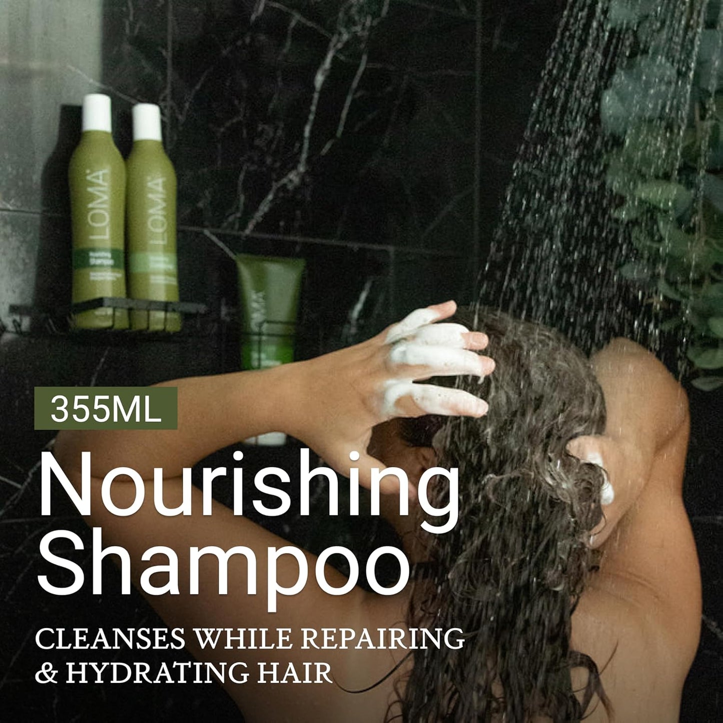 Loma Nourishing Shampoo - Hydrating Hair Care for All Hair Types | 12 Ounce