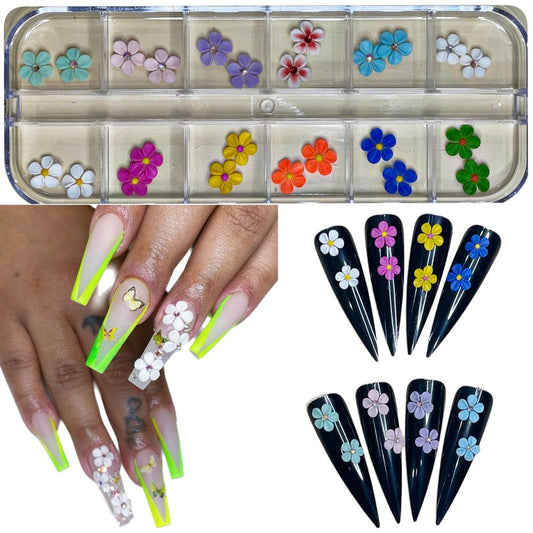 HaFloNa- Enhance Your Artistic Projects with 15 Unique 3D Acrylic Flowers Handmade - Short & Medium Size Set 24 | Exquisite Floral Accents for Crafts and Designs (Poinettia Ver 2)