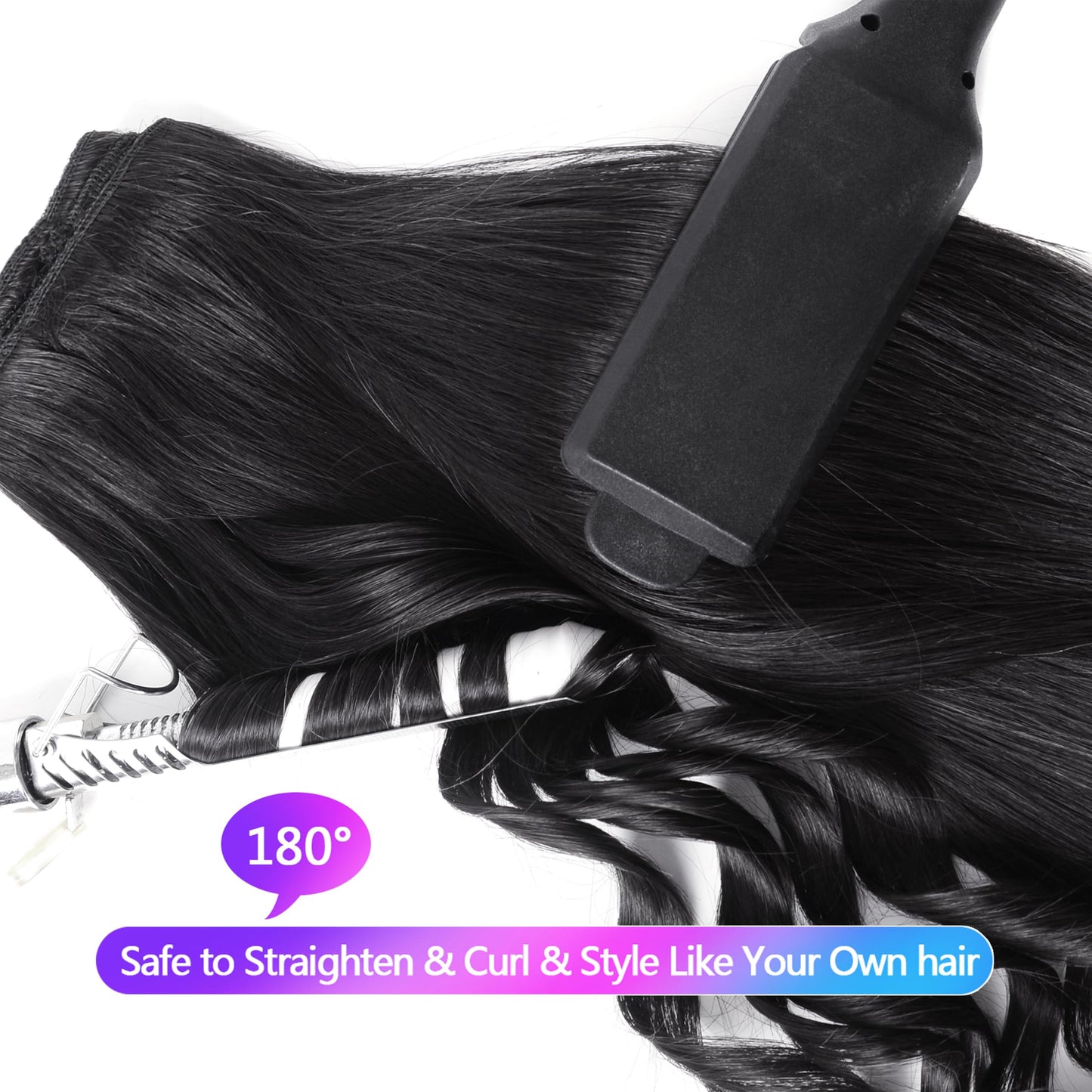 MEYOFUN Dark Brown Clip in Hair Extensions, 14 Inch 75g, 2 Dark Brown Hair Extensions Real Human Hair, Invisible Seamless Remy Human Hair Clip Extensions for Women 8pcs Per Set with Double Weft