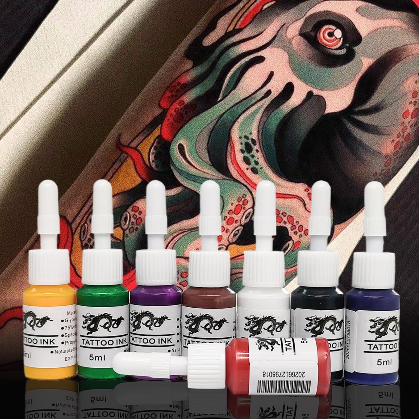 Tattoo Pen Kit - Wireless Tattoo Machine with 20 Cartridges & Pigments | All-in-One Toolkit for Beginners