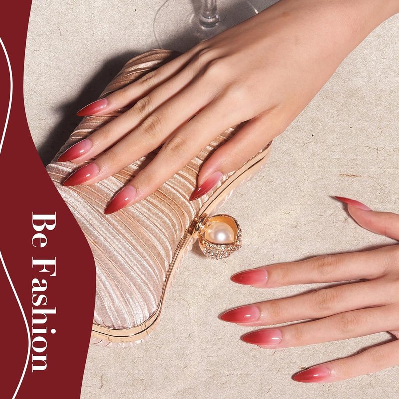 AZUREBEAUTY Dip Powder Starter Kit - Brown Red Glitter Nail Art | 6 Colors, No Lamp Needed for DIY Manicure