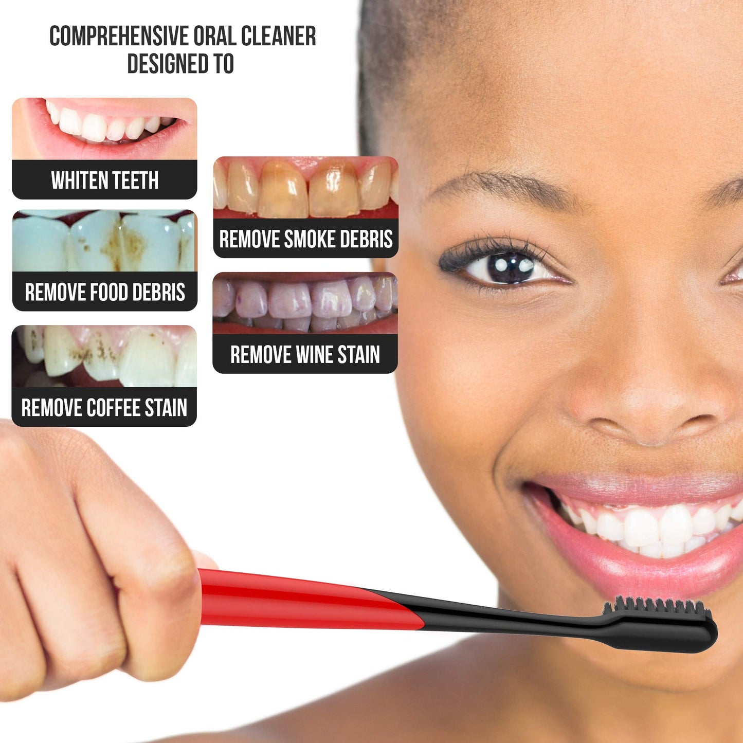 Soft Toothbrushes for Adults - Black Charcoal Toothbrush Ultra Soft for Sensitive Gums - Teeth Whitening Brush for Adults & Children [Extra Family Pack] Super Soft Tip Bristles