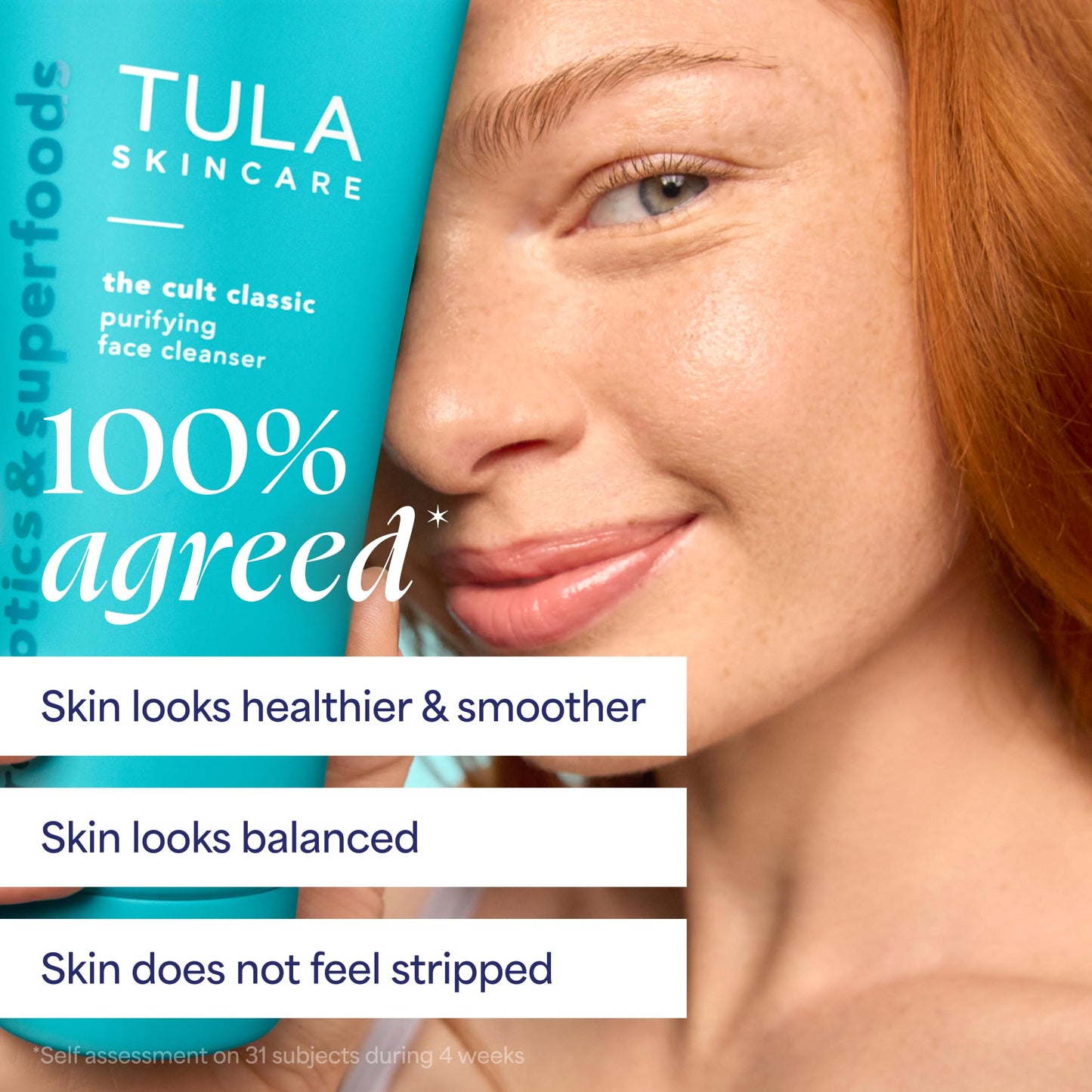 TULA Skin Care Cult Classic Purifying Face Cleanser - Jumbo, Gentle and Effective Face Wash, Makeup Remover, Nourishing and Hydrating, 12.34 oz.