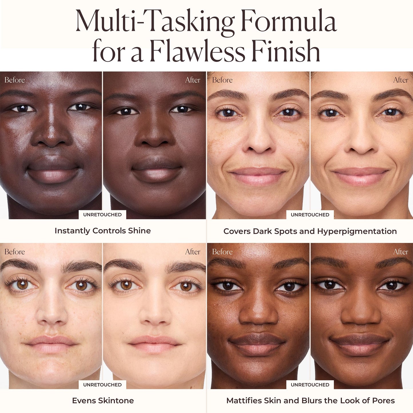 Laura Mercier Tinted Moisturizer Blurred Matte with SPF 30: 24HR+ Shine Control and Blurring, Long Lasting, Sheer to Light, Buildable Coverage, Blurs the Look of Pores, Skin Tint, 3C Fawn