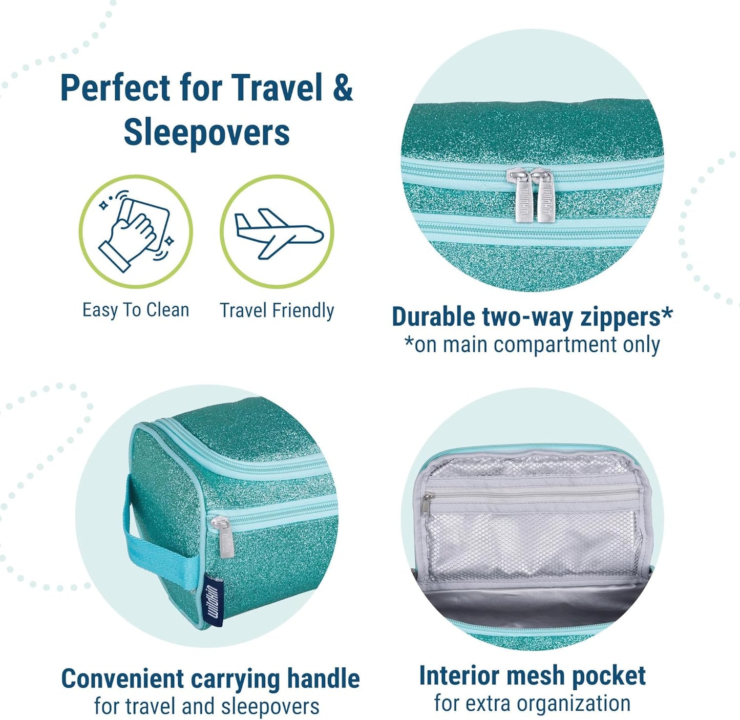 Toiletry Bag for Kids - Perfect for School, Weekend & Overnight Travel | Durable & Stylish Design