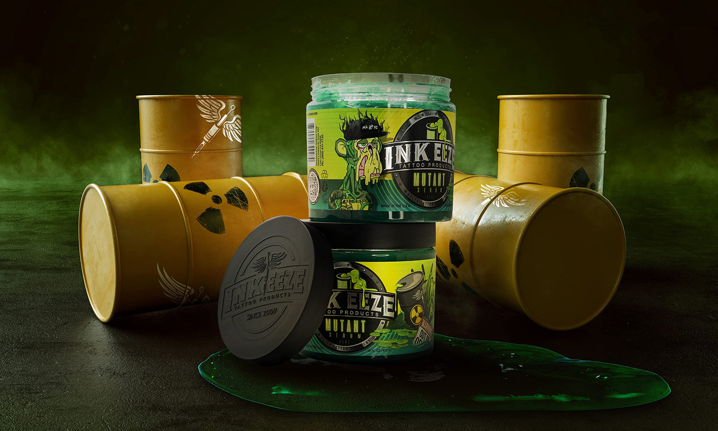 INKEEZE Mutant Serum Green Tattoo Ointment Limited Edition Bored Ape Yacht Club NFT, Made in USA, 16oz