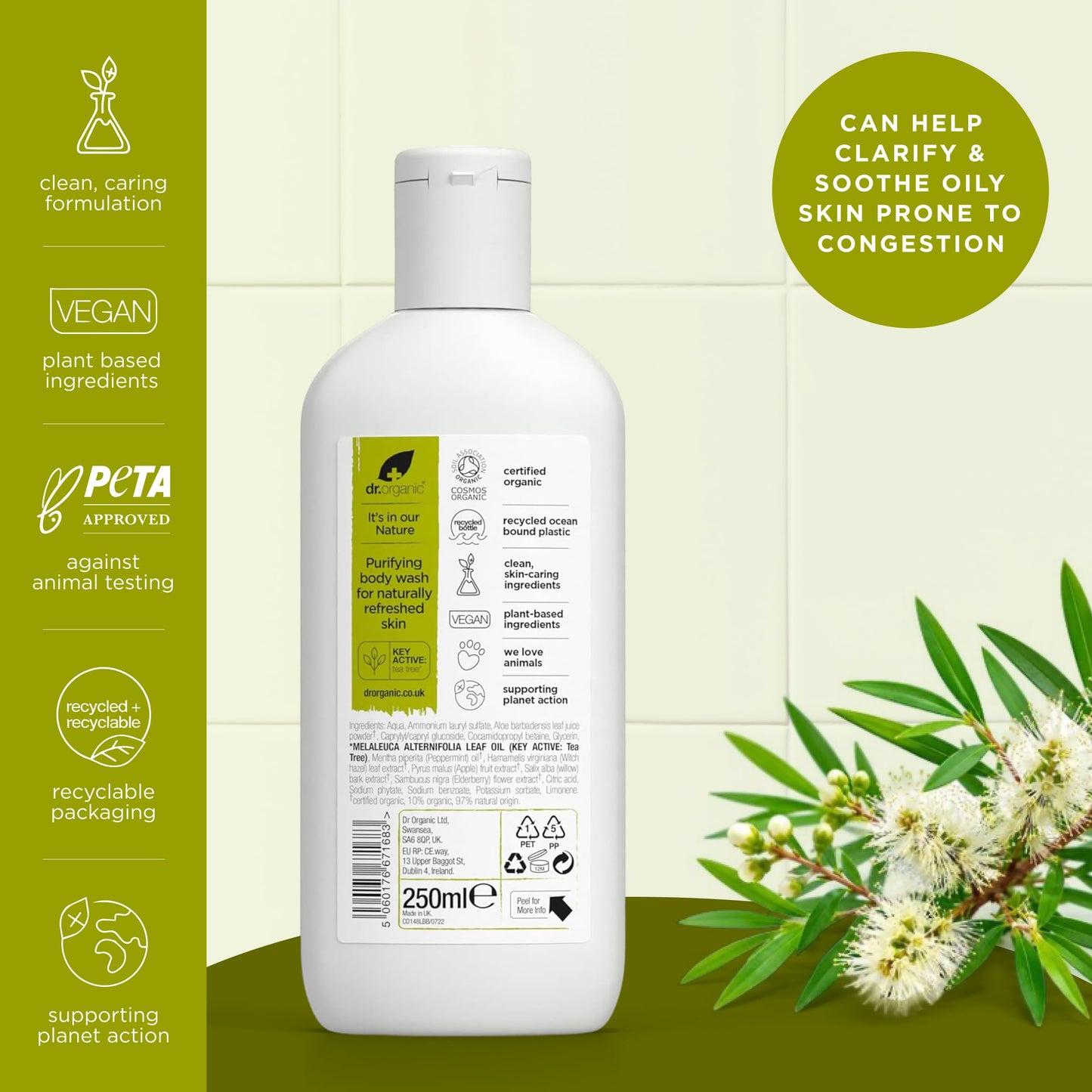 Organic Doctor Organic Tea Tree Body Wash, 8.5 fl.oz.