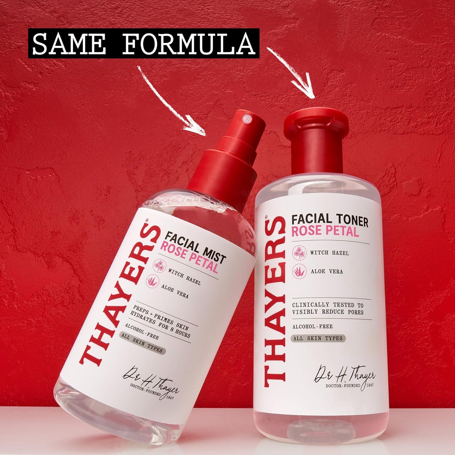 Thayers Witch Hazel Facial Mist Toner - Alcohol-Free, Soothing Aloe Vera & Rose Petal | 8 oz, All Skin Types