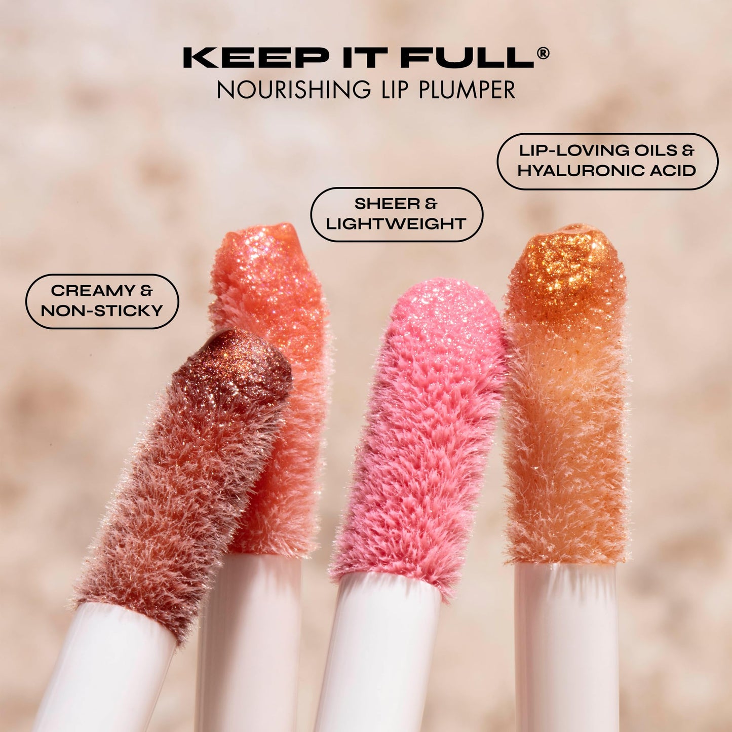 Milani Lip Gloss, Keep It Full Nourishing Lip Plumper with Hyaluronic Acid & Peptides for Soft, Fuller-Looking Lips (0.13 Fl. Oz.)