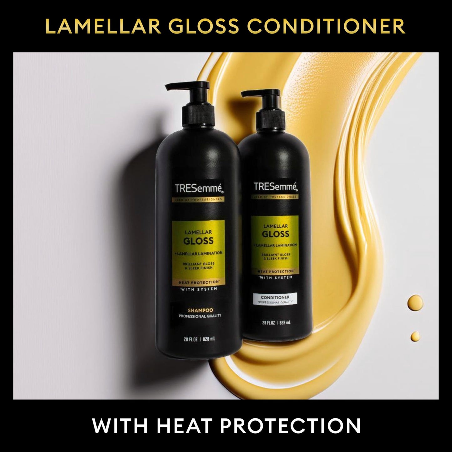 TRESemmé - Shampoo Lamellar Gloss 3 Pk Regimen Collection Pack For Brilliant Gloss & Sleek Finish Ultimate Shine 28Oz(2)and 6.1Oz