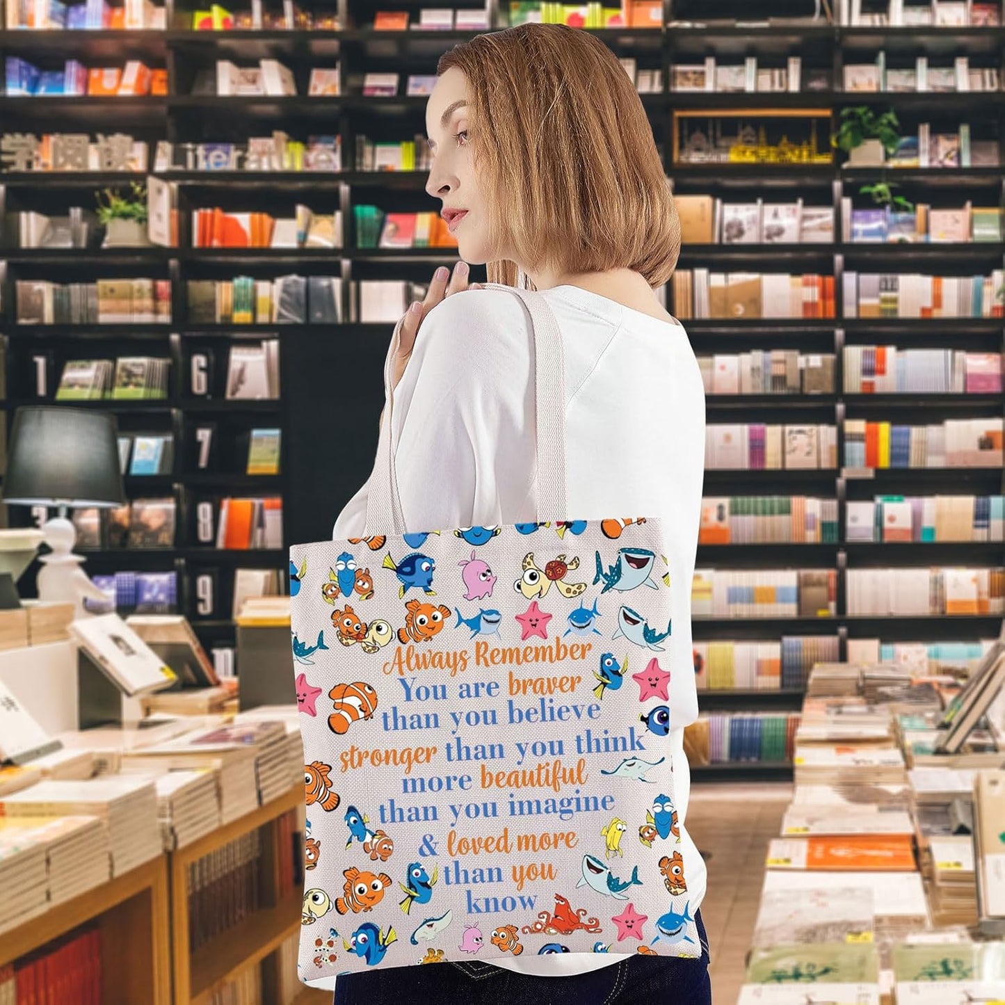 Fish Movies Cosmetic Bag - Nemo Makeup Zipper Pouch | Inspirational Gift for Movie Lovers