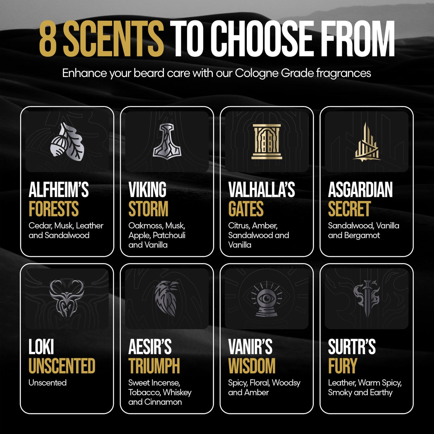 The Beard Struggle - Radiance Beard Wash & Conditioner Bundle - Gold Collection - Pack of 2, Valhalla's Gates - Nourish, Cleanse, Softens, & Strengthens Beard - Beard Wash and Conditioner for Men