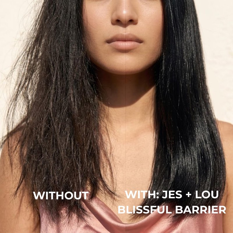 Jess & Lou Beauty Heat Protectant Spray with Natural Ingredients for Smooth, Frizz-Free Hair, Sulfate-Free Vegan Thermal Protection Mist for Blow Dry & Flat Iron, Toxin-Free Shine Spray (4 fl. oz)