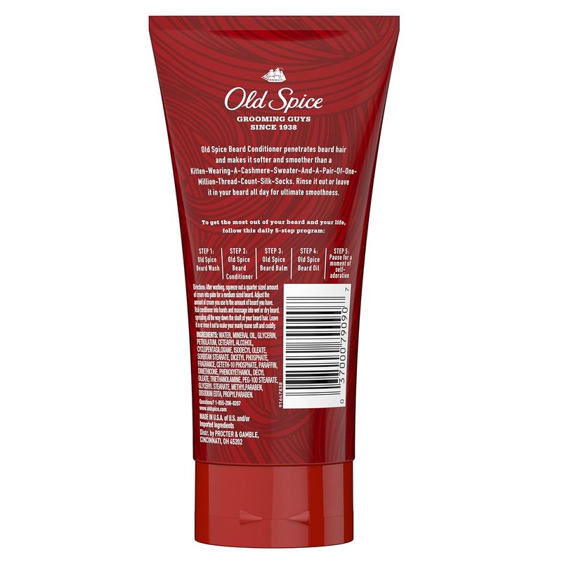 Old Spice Beard Leave-In Conditioner for Men - 5 Fl Oz | Nourishing Formula for Soft, Manageable Facial Hair