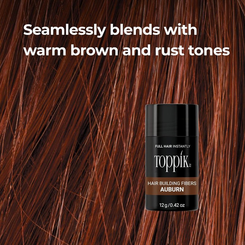 Toppik Hair Building Fibers - Instantly Thicker & Fuller Hair | 9 Shades, 4 Sizes Available