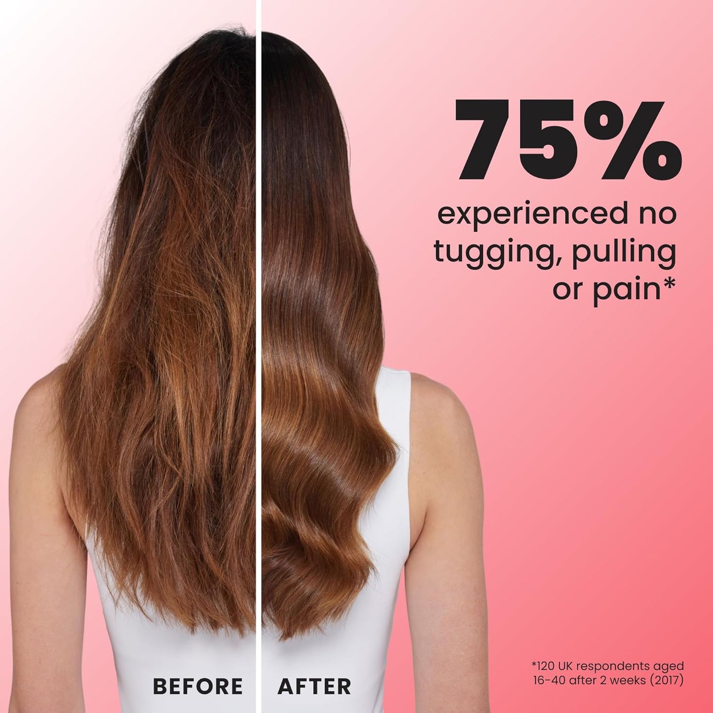 Tangle Teezer Ultimate Detangler Brush - Travel-Size Mini Hair Brush for Straight to Wavy Hair | Pink Punch